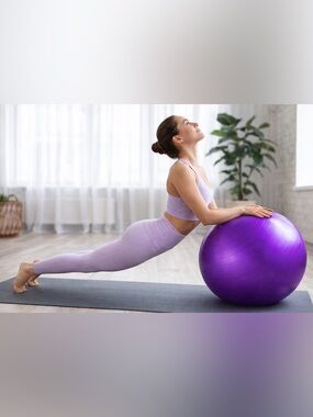 Vibrant Purple Party Stability Ball - Brand Unspecified